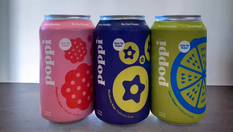 attractive can designs of poppi sodas